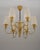 Swedish Modern Chandelier in Brass and Wood from Böhlmarks, 1940s For Sale - Image 4 of 8