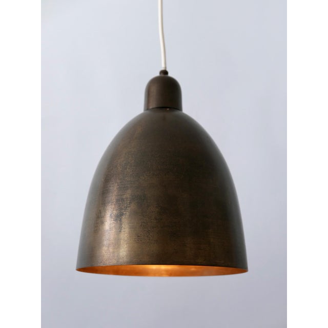 Brown Mid-Century Modern Brass Church Pendant Lamps, Germany, 1950s For Sale - Image 8 of 18