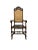Pair of Early 20th Century European High-Back Armchairs With Cane Seats, 54"h For Sale - Image 4 of 8