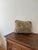 English Vintage Floral Cut Velvet Accent Pillow With Blush Cord Trim For Sale - Image 3 of 5