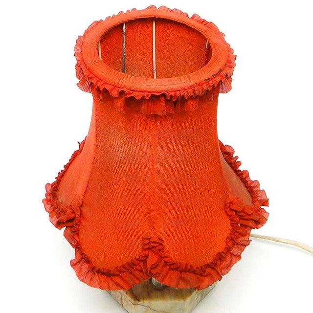 Art Deco Stone Table Lamp, Czechoslovakia, 1930s For Sale - Image 3 of 13