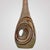 Accolay Ceramic Lamp with Brown Decoration on Background of Crisp Yellow and Cream Glaze, France, 1960s For Sale - Image 3 of 5
