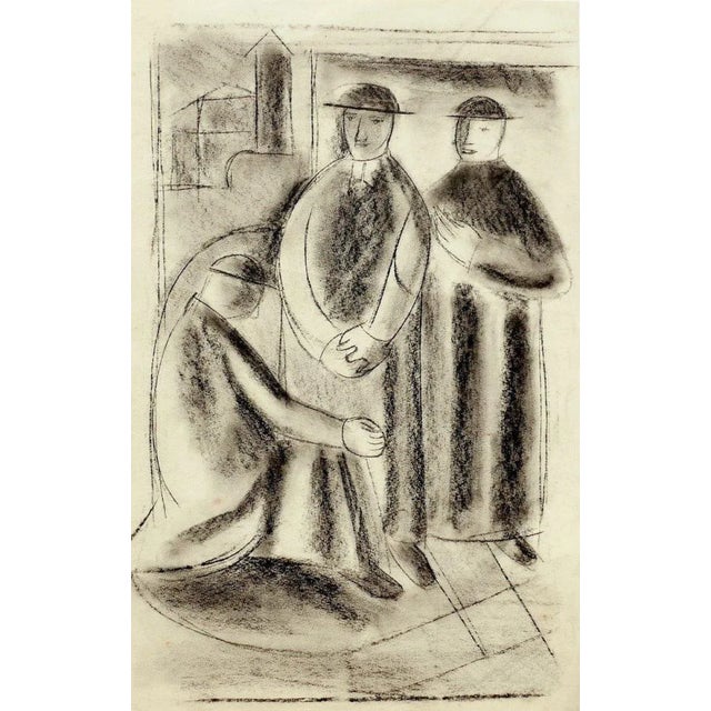 Pretini is an original drawing in pencil on paper realized in 1940 ca. by an unknown artist of the XX century. The state...