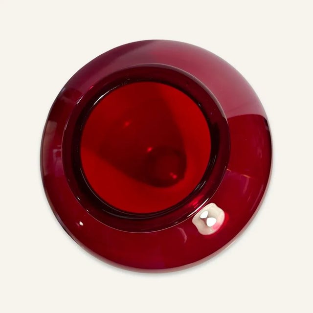 Italian Early 20th Century Early Paolo Venini Red Vase For Sale - Image 3 of 5