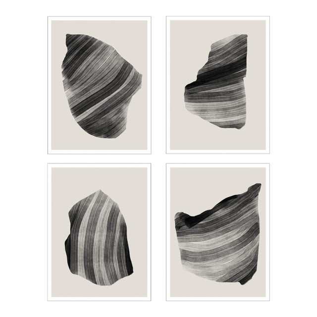 Abstract Figure Giclee Prints, Set of 4 For Sale