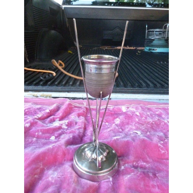 Shabby Chic Late 19th Century Antique James Tufts Silverplate Pincushion Model For Sale - Image 3 of 10