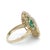 Metal 14ct Yellow Gold Emerald and Diamond Cocktail Ring 5.23ct For Sale - Image 7 of 10