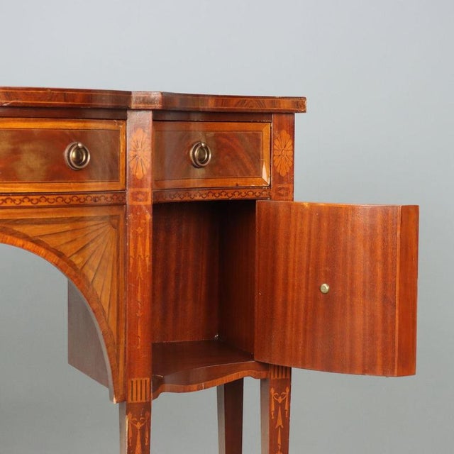 Victorian Style Mahogany Sideboard with Inlays For Sale - Image 6 of 12