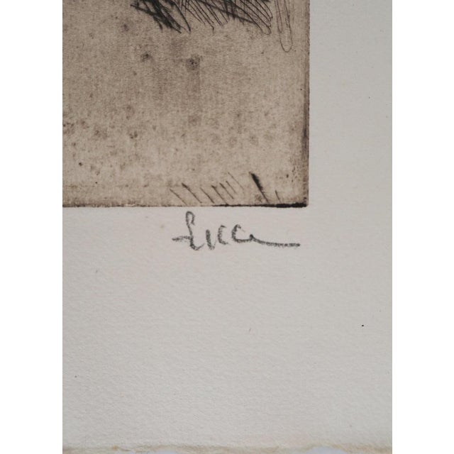 Maximilian LUCE La Fratrie (Study of four children) Around 1890 Original drypoint etching Signed in pencil On laid paper...