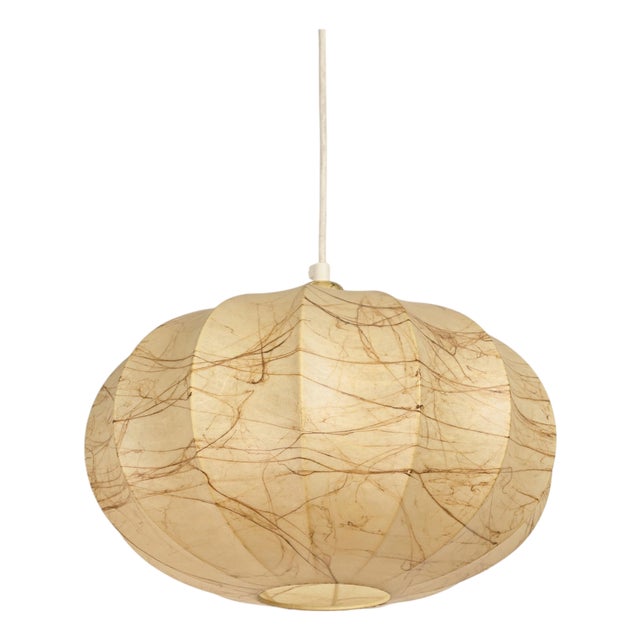 Mid-Century Beige Marbled Cocoon Pendant by Castiglioni, Italy, 1960s For Sale