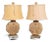 Pair of Sea Shore Beach Sand Dollar Rope Lamps W/ Shades For Sale