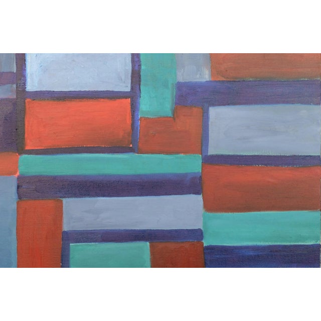 Contemporary Berkeley Hills Geometric Abstract in Oil on Canvas by Jonathan Taylor For Sale - Image 3 of 4