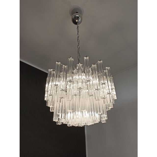 Vintage Murano Glass Quadriedri Chandelier, 1990s For Sale - Image 18 of 18