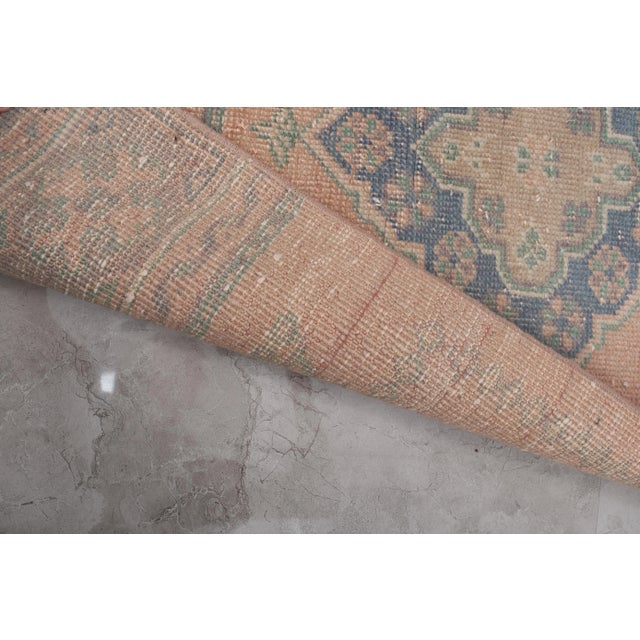 Turkish Handmade Runner - Gold Extra Long Stair Rug 2'6'' X 22'2'' For Sale - Image 11 of 11