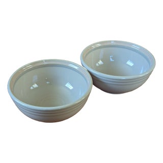 1980s Noritake Stoneware Sunset Mesa Vegetable Bowl 7 3/4" 8663 Taupe Pink - a Pair For Sale