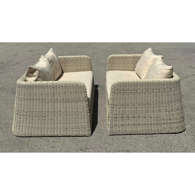 This exquisite Janus et Cie “Zeya” two-seat sofa represents the pinnacle of luxury outdoor living. Known for their world-...
