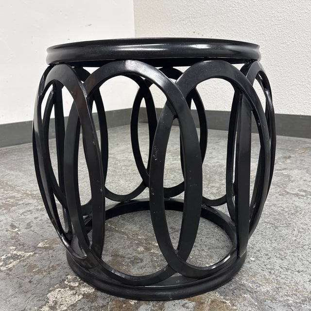 Baker Furniture Company Barbara Barry for Baker Furniture Barbara Barry “Bracelet” Accent Table / Stool, Vintage For Sale - Image 4 of 12