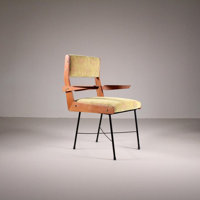 Vintage Chair in Velvet For Sale - Image 11 of 15