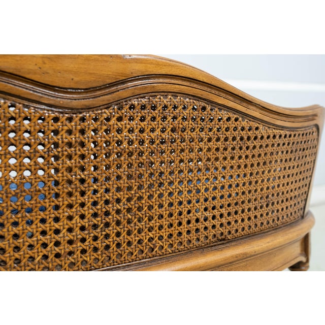 French Louis XV Style Double Cane Back Boudoir Bench For Sale In Philadelphia - Image 6 of 18