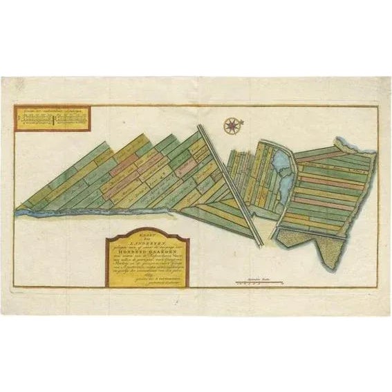 Antique Map of Estates of the Year 1669 in Amsterdam, 1767 For Sale - Image 5 of 5