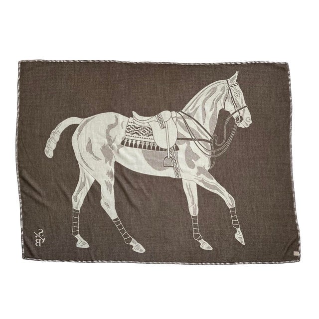This exquisite throw blanket is a Stick & Ball original design and the perfect equestrian accent for home or as a gorgeous...