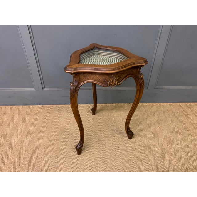 French Walnut Jewelry Table, 1890 For Sale - Image 11 of 11