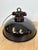 Glass Industrial Black Enamel Factory Pendant Lamp, 1950s For Sale - Image 7 of 18