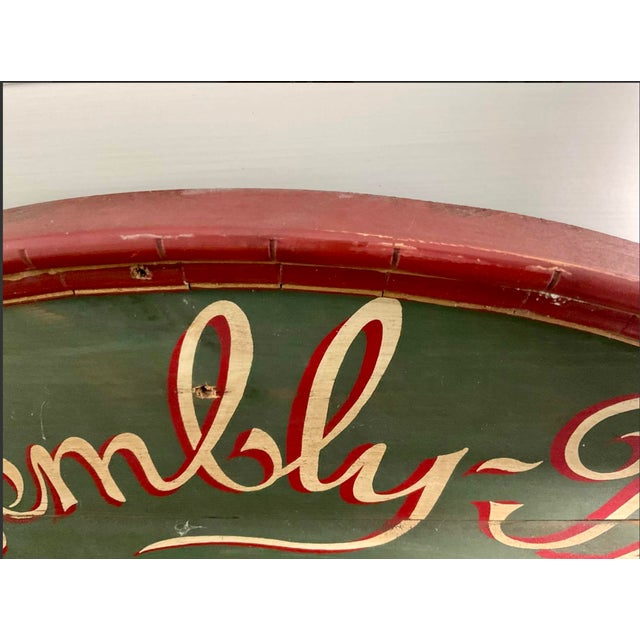 Vintage 1960s Hand Painted "School of Expert Polo" Trade Sign For Sale - Image 13 of 16