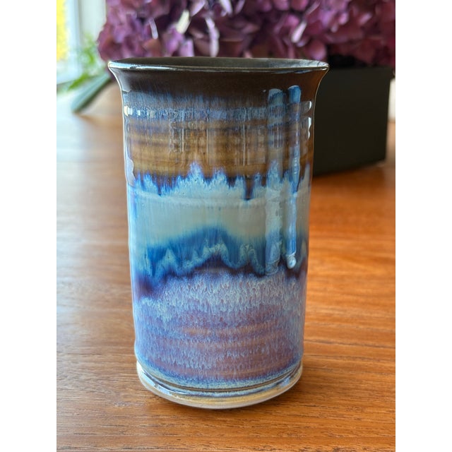 2000 - 2009 Hand-Thrown Studio Pottery Tumblers Set of 4 For Sale - Image 5 of 7