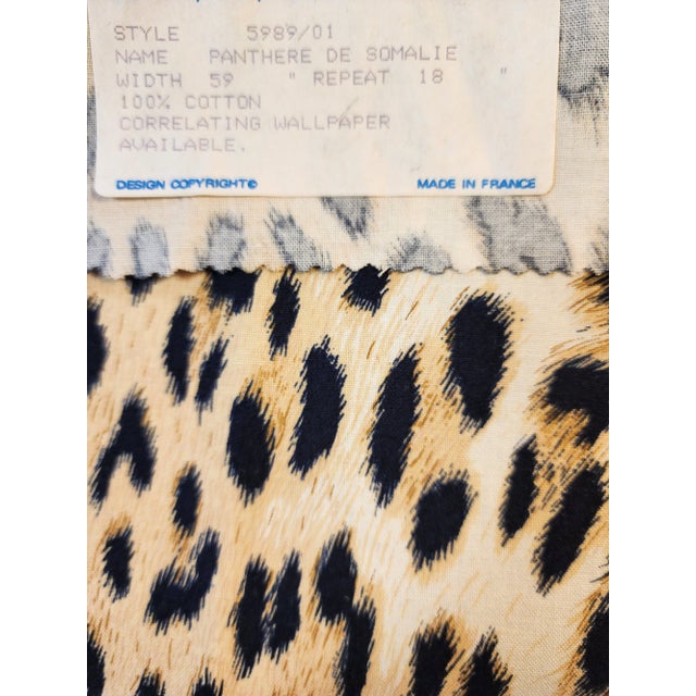 Late 20th Century Whimsical Lacquered Spindle Armchair Upholstered in Panthere De Somalie by Pierre Frey For Sale - Image 10 of 11