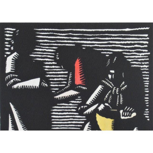 Modern Prescott Chaplin, "Peasant Women" from the suite "Mexicana" For Sale - Image 3 of 6