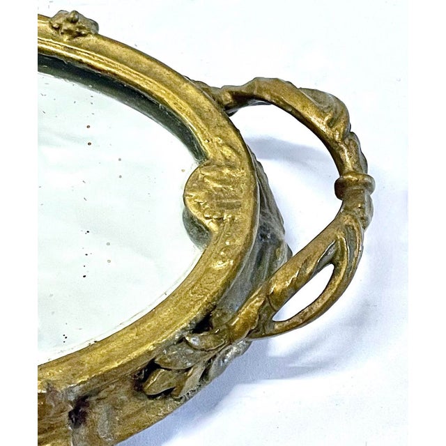 Antique Cast Iron Edwardian Cachepot & Plateau For Sale - Image 11 of 12