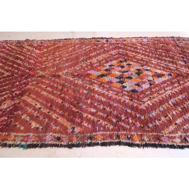 Moroccan Collector Wool Rug - 14.1 X 6.5 Ft For Sale In Cleveland - Image 6 of 9