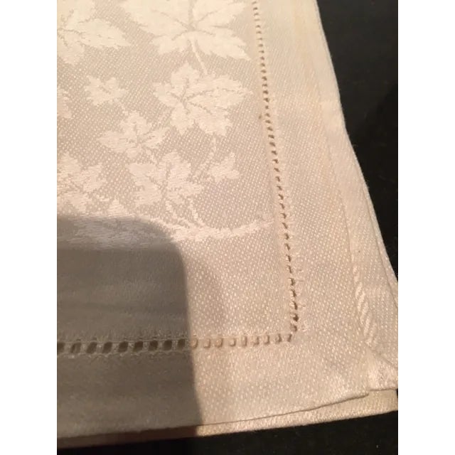 Vintage Linen Damask Napkins - Set of 11 For Sale - Image 9 of 11