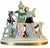 Traditional Antique German Four Children in Lively Conversation Porcelain Figurine For Sale - Image 3 of 18