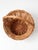 Late 20th Century Vintage Round Wicker Gathering Basket With Handle For Sale - Image 5 of 13