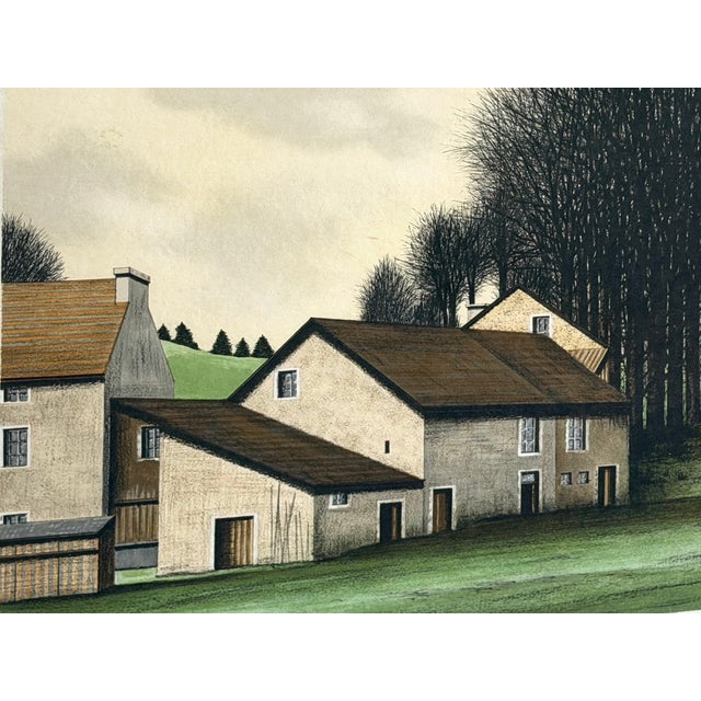 1970s Jacques Deperthes Impressionist Pencil Signed Gouache For Sale - Image 4 of 16