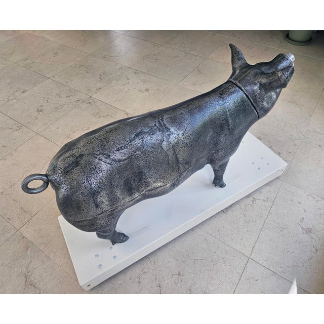 Greedy Pig in Heavy Metal by Jan Paul For Sale - Image 16 of 18