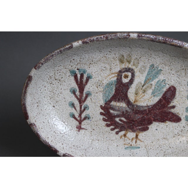 Vintage French Ceramic Tray by Gustave Reynaud. 1960s For Sale - Image 9 of 14