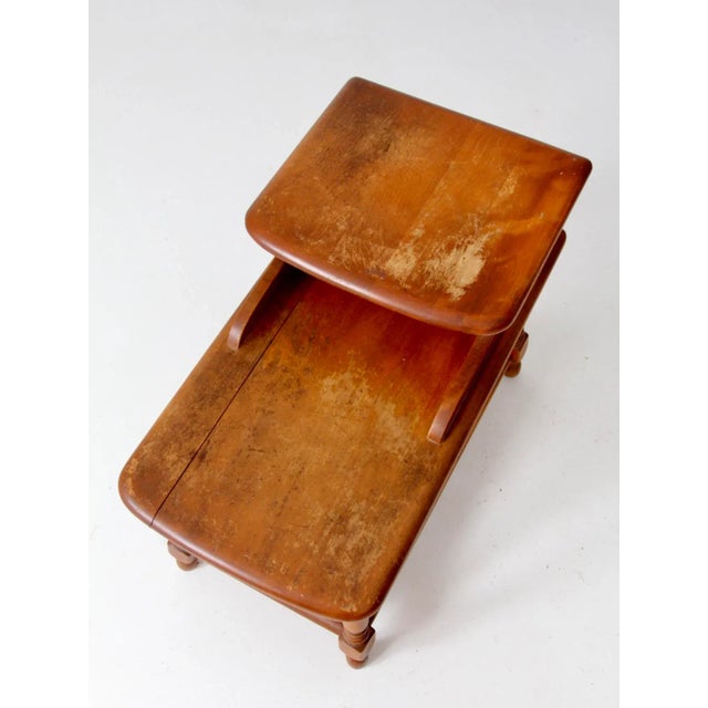 Rustic Mid-Century Ranch Style End Table For Sale - Image 3 of 8