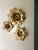 Wall Lights in Gilt Metal from Masca, Italy, 1970s, Set of 3 For Sale - Image 9 of 9
