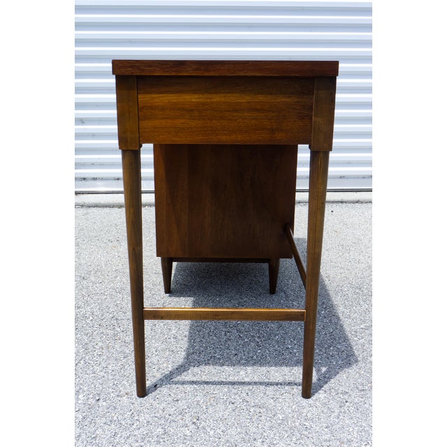 Mid 20th Century Mid Century Modern Walnut Writing Desk For Sale - Image 5 of 10