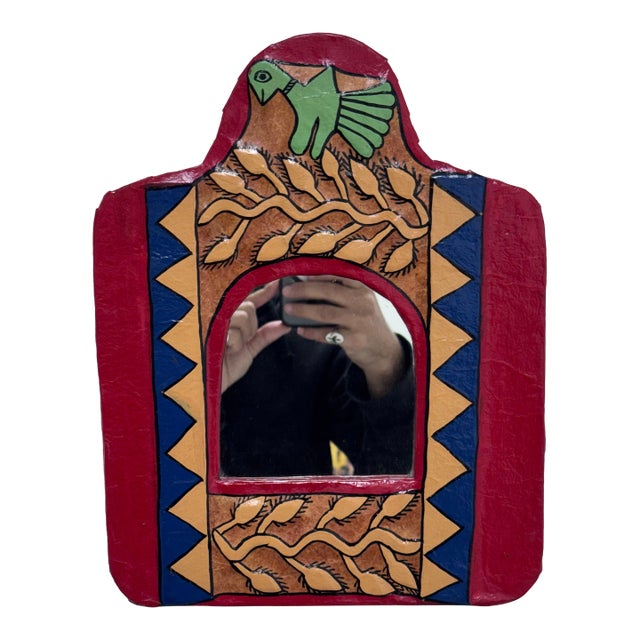 Design Plus Gallery presents a Hand Crafted Wall Mirror from Nepal. Crafted from the Janakpur Women's Development Center....