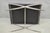 Contemporary Modern Brushed Chrome Frame X-Form Purple Tufted Bench Ottoman For Sale - Image 12 of 13