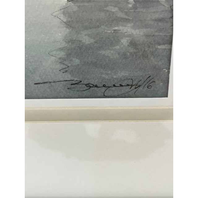 Watercolor Painting of Venetian Canal For Sale - Image 4 of 4