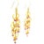A beautifully fluid pair of vintage Italian chandelier earrings crafted in 18K yellow gold, dating to the 1970s. Designed...