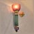 1990s Burgundy and Green Murano Glass Sconces - a Pair For Sale - Image 4 of 11