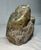 Figurative Vintage Hand Carved 83' JTS Green Onyx Hard Stone Owl Sculpture Statue Figure For Sale - Image 3 of 10