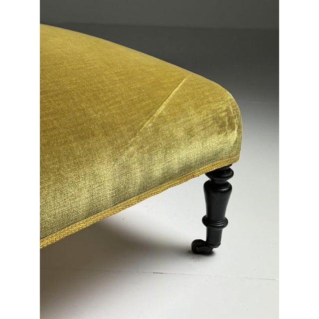 Napoleon III Slipper Chaise Loungue For Sale - Image 5 of 18