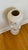 2010s White Textured Porcelain Tall Vase For Sale - Image 5 of 6